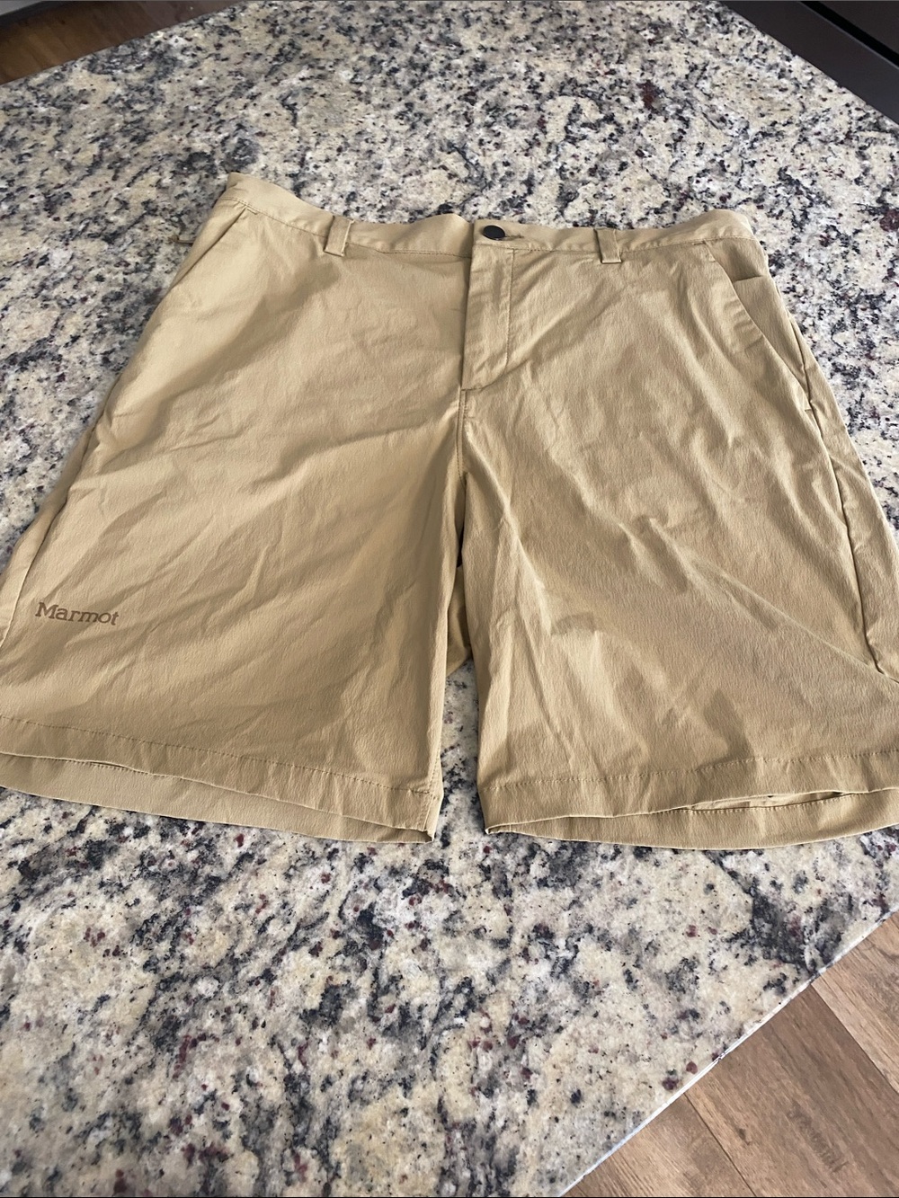 Marmot Men's Khaki Lightweight Outdoor Shorts